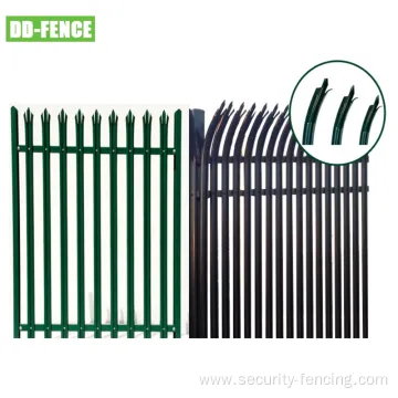 Powder Coated W Section High Security Palisade Fence